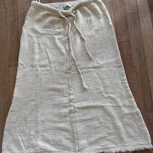 Zara weave Ivory skirt S
